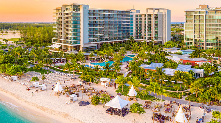 Modern commercial buildings in George Town highlighting the infrastructure for investment funds and international company formations.