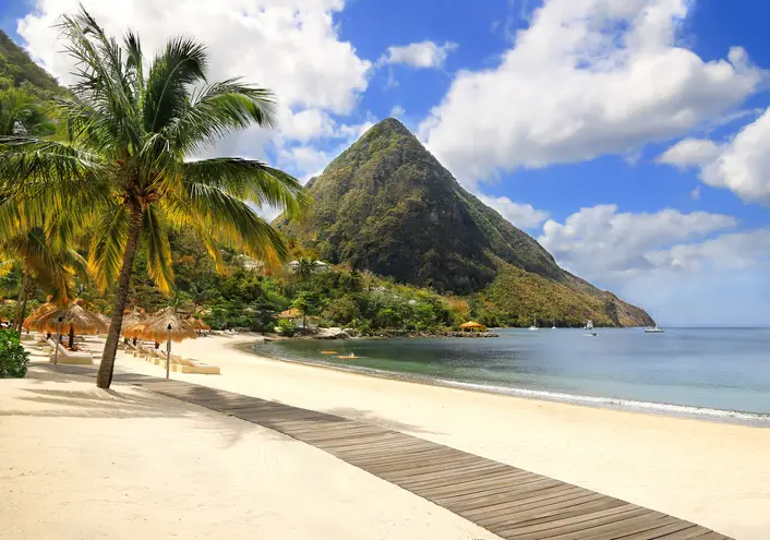 High-end coastal property in St Lucia highlighting the approved real estate investment options for Caribbean citizenship.