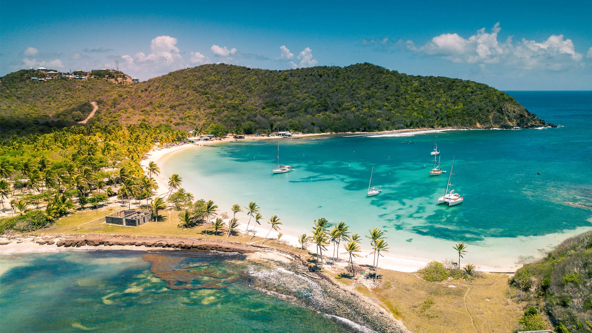 Professional landscape photography of the Grenadines illustrating the natural beauty and travel freedom for global investors.