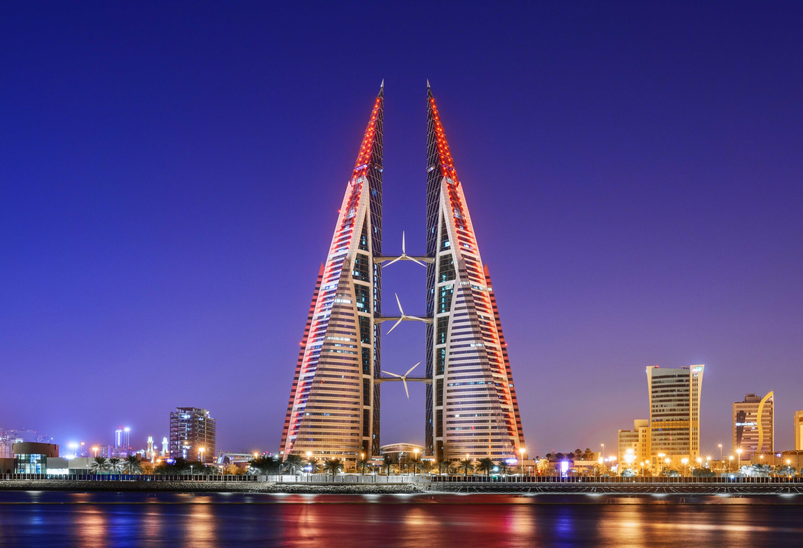 Professional view of a modern Bahraini workspace illustrating the tax efficiency and skilled talent pool available for regional operations.