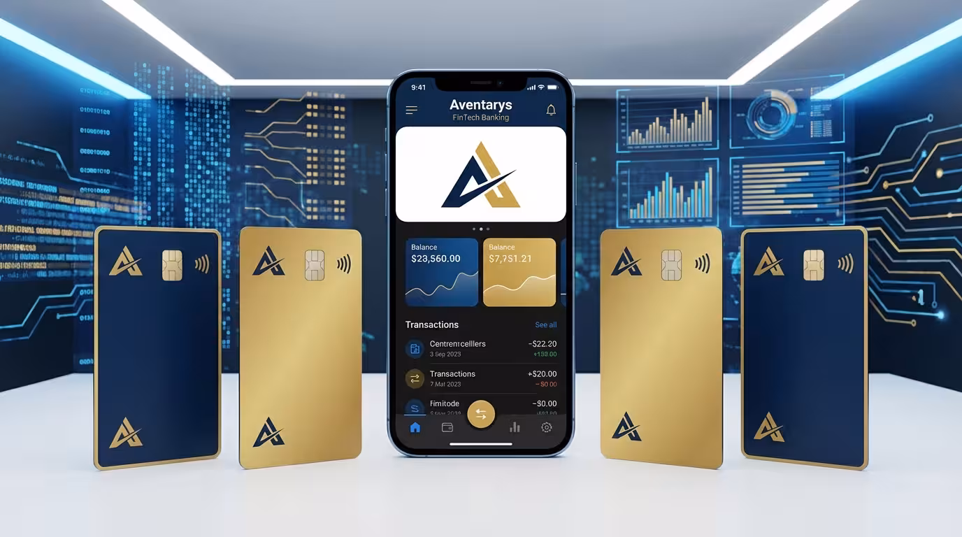 Professional view of a modern smartphone displaying fintech banking services representing the efficient and digital-first offshore financial solutions.