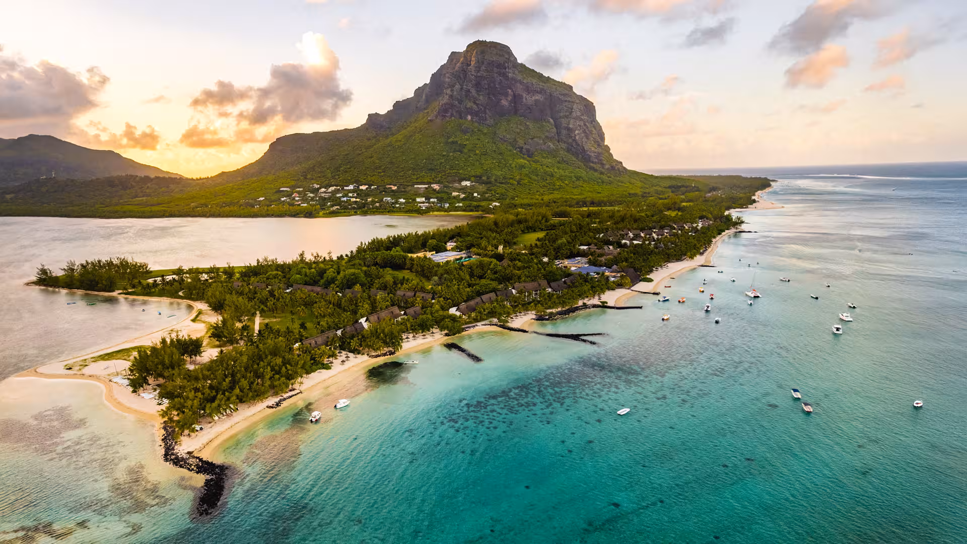 Modern commercial architecture in Ebene Cybercity highlighting the infrastructure for Global Business Companies (GBC) and international fund management.