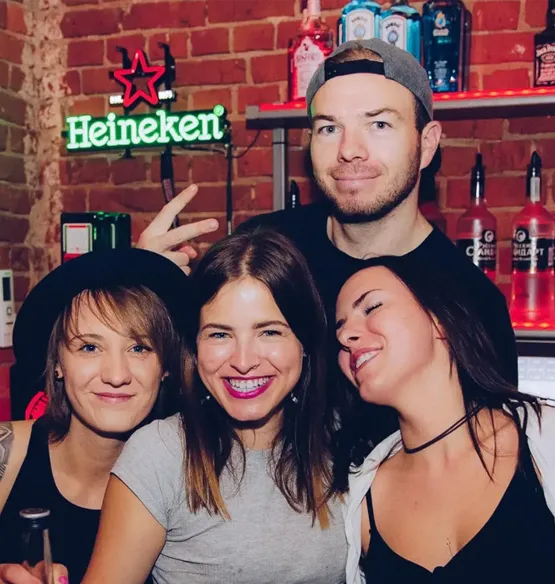 A group photo of people at Mashup Bar