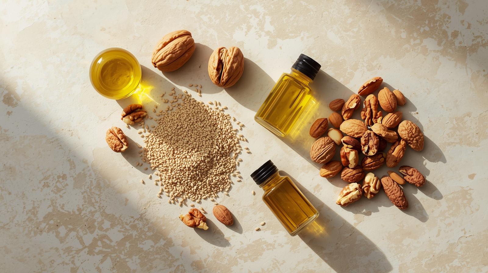 Image de plusieurs sources d'omega 3