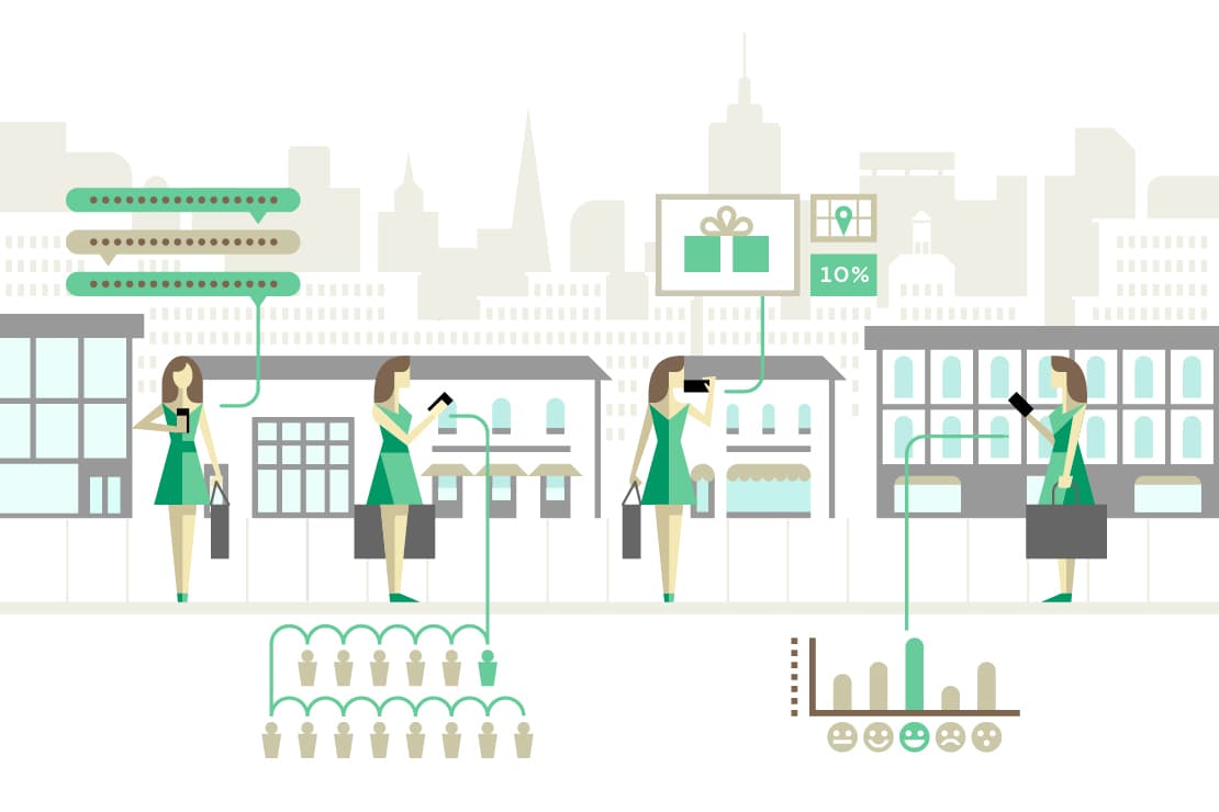 Sonzai: A Red-crowned Crane in meditation in front of graphic painterly mountains in the clouds