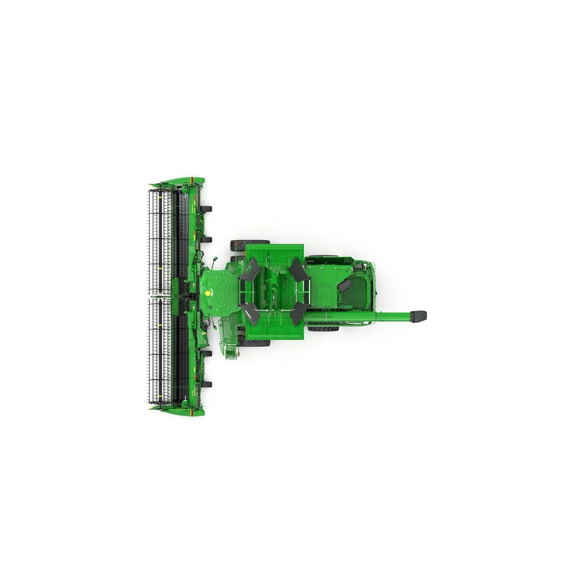 Studio image with a top view of an S7 700 Combine