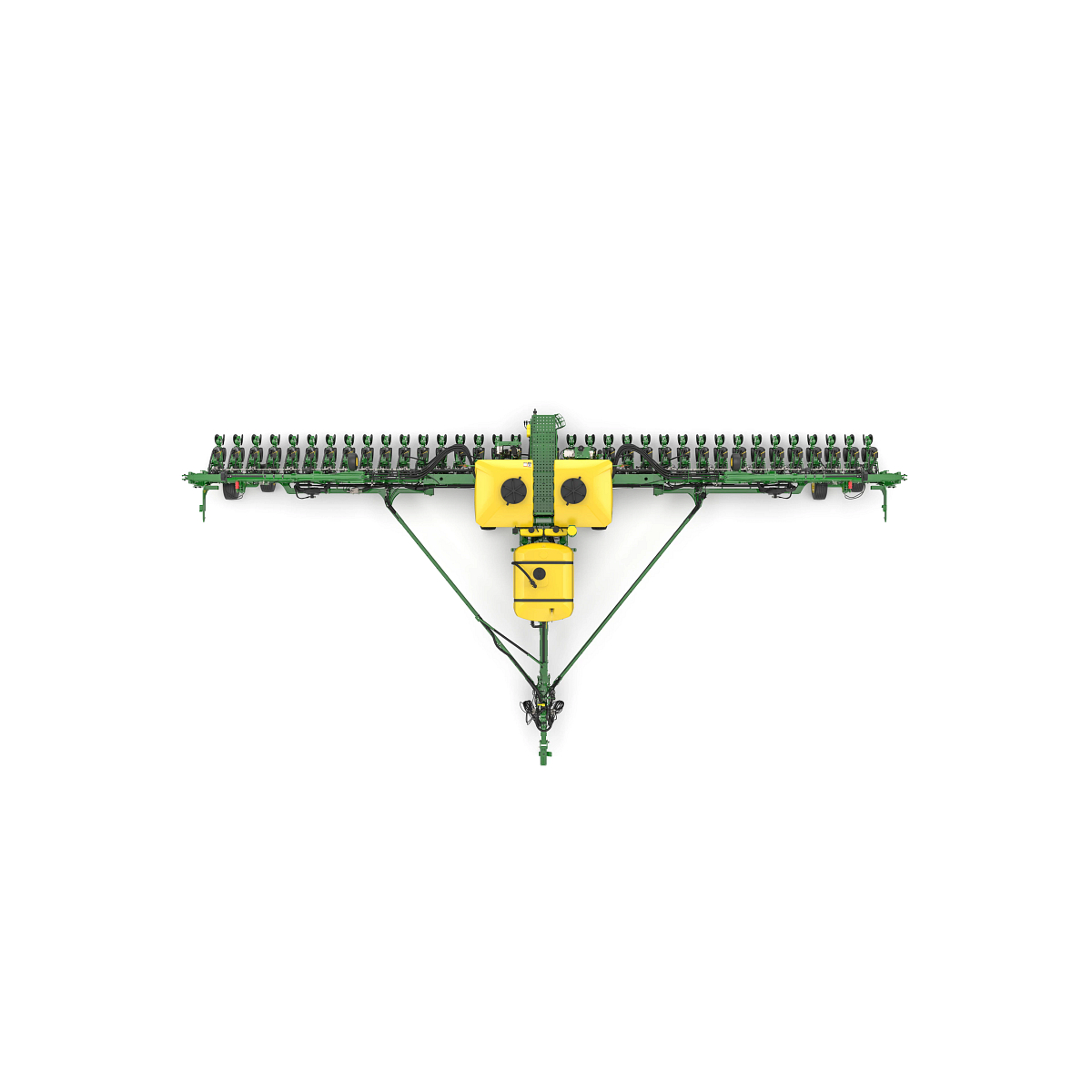 Studio rendering with overhead view of DB60 36R planter.
