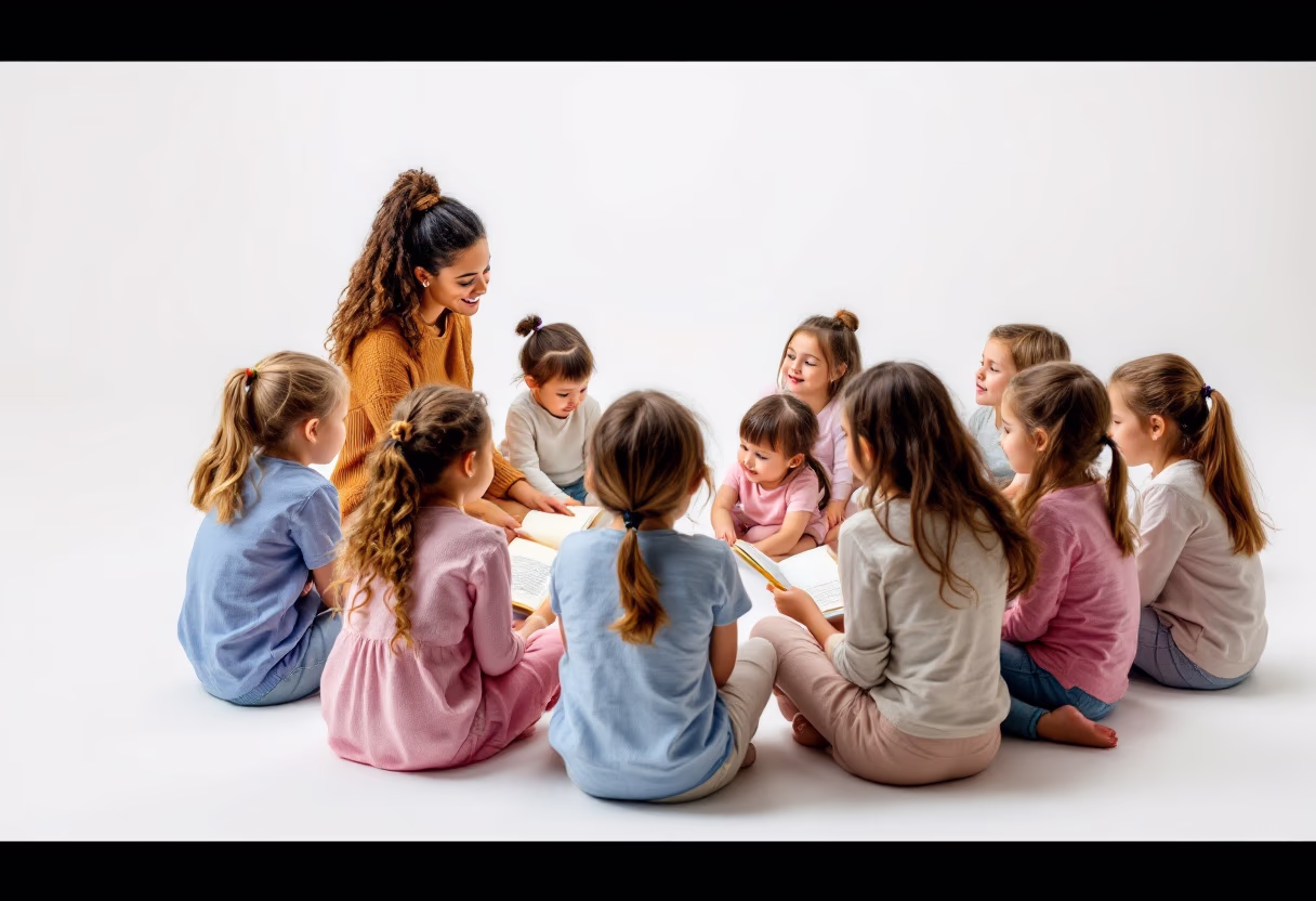 preschool group story-time session