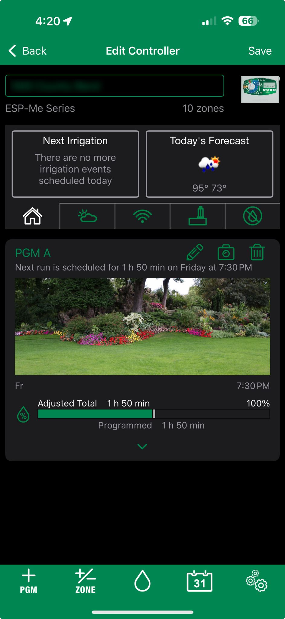 Share Rachio Controller