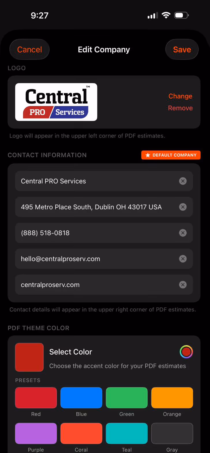 SmartScope calendar week