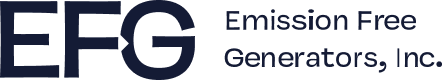 EFG Emission Free Generators, Inc. logo.