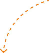 Curved orange dashed arrow pointing downward and to the left.