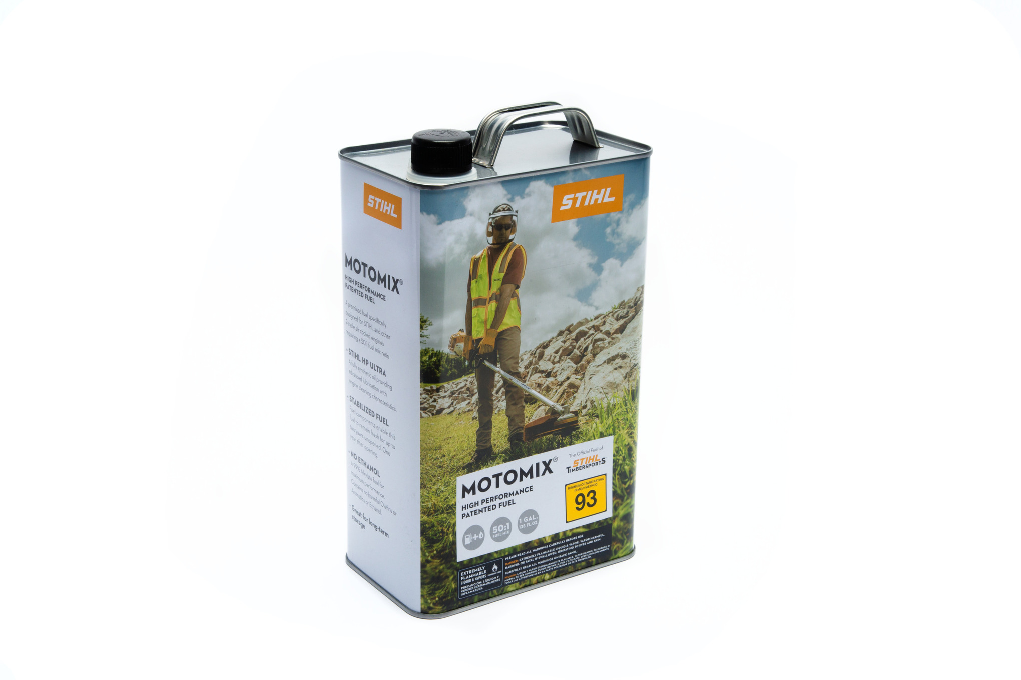 Only from STIHL—this patented 50:1 fuel mixture combines non-ethanol, high-octane fuel, and premium STIHL HP Ultra Oil.