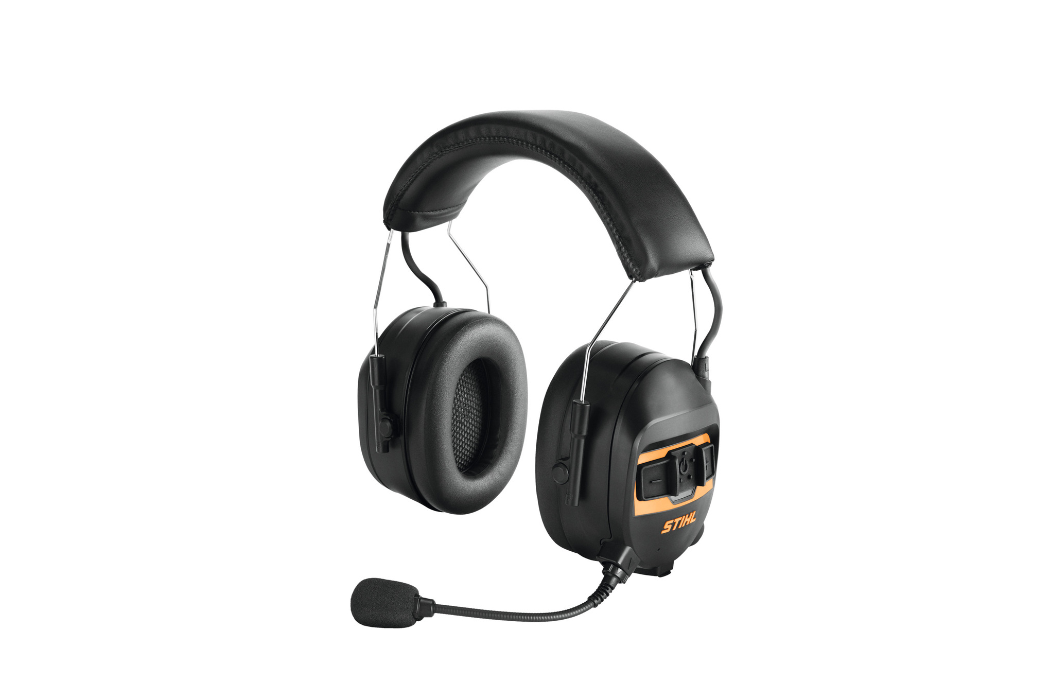 An innovative all-in-one mesh communication and hearing protection system designed for professional landscapers to communicate in groups of up to 16 team members.