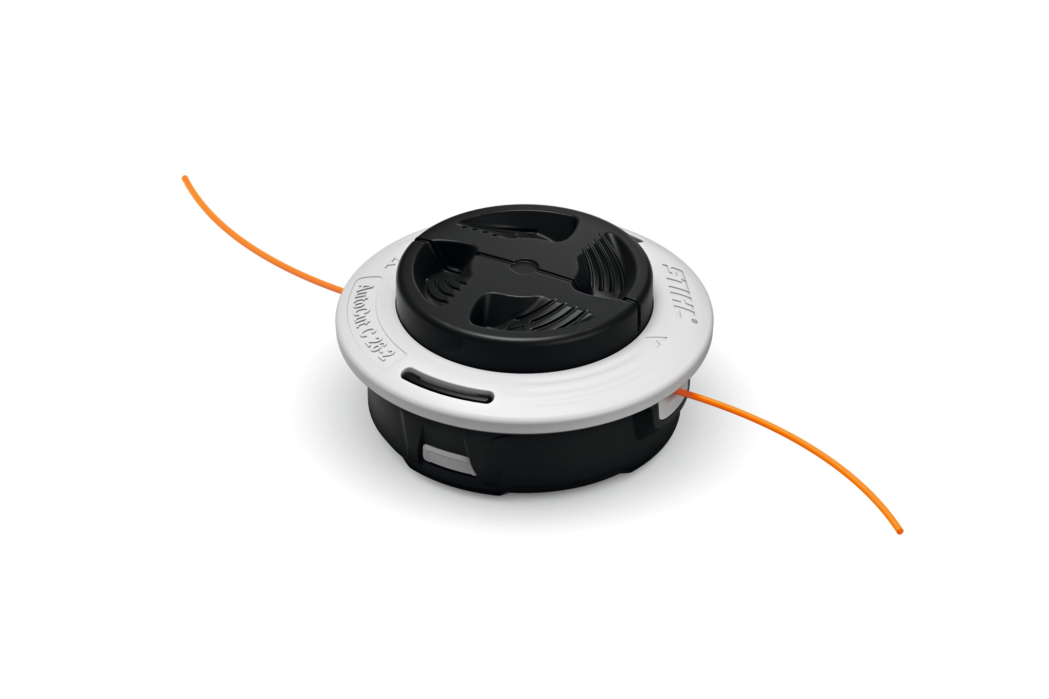 These AutoCut® cutting heads with EasySpool™ and TapAction™ are made for fast-loading residential trimming.