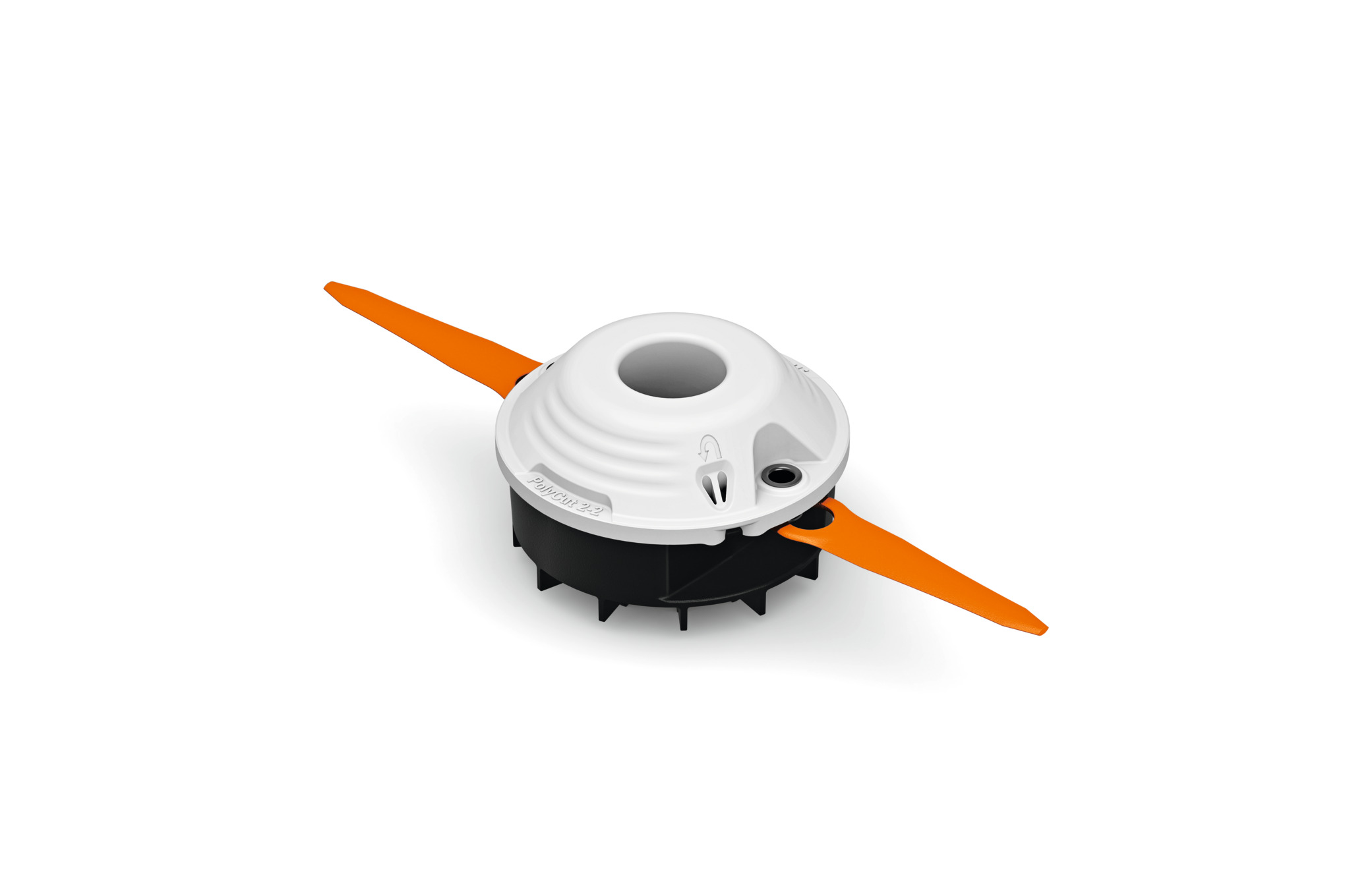 This multi-purpose cutting tool features thermoplastic blades for cutting high growing grass.