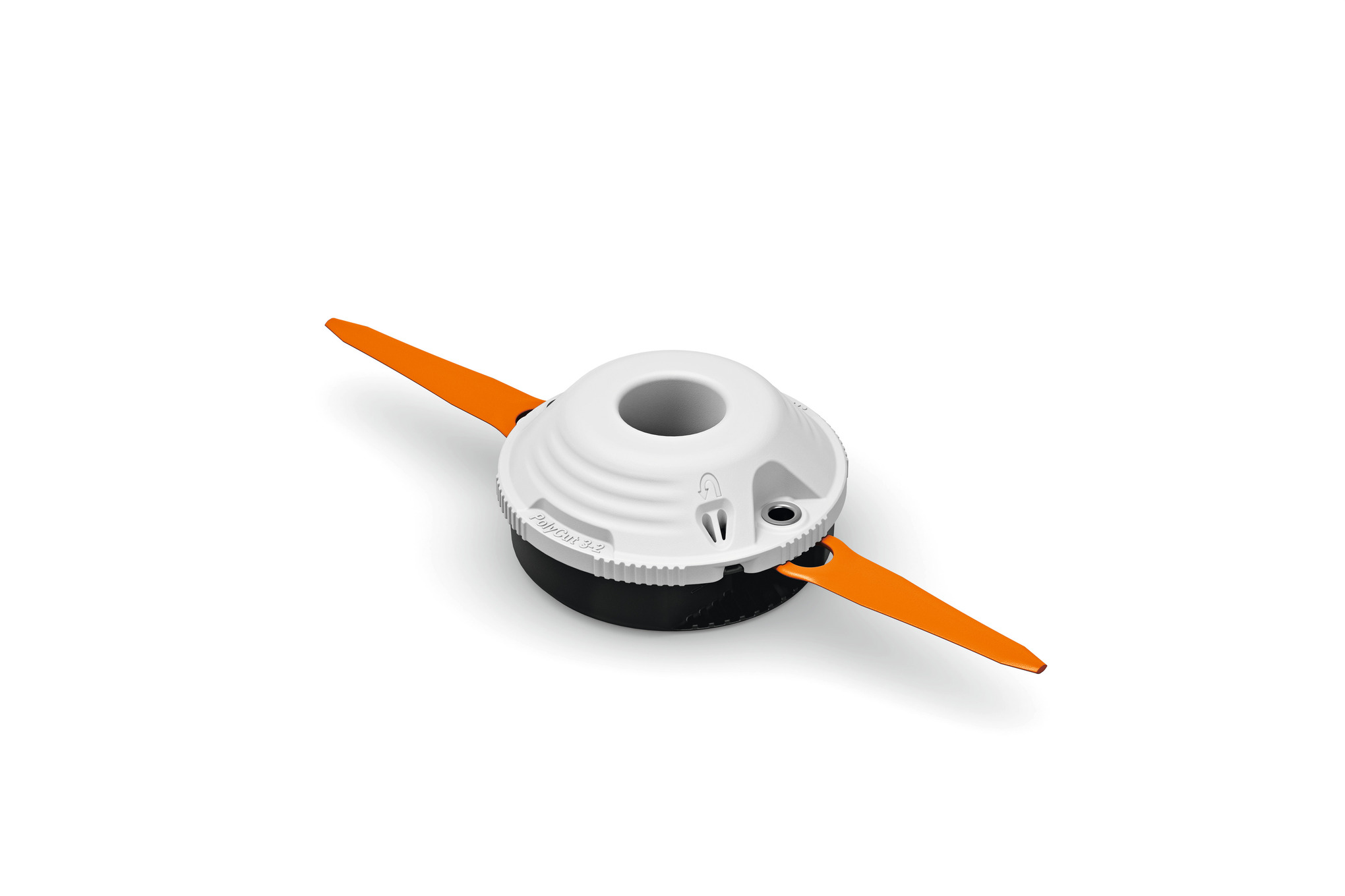 This multi-purpose cutting tool features thermoplastic blades for cutting high growing grass.