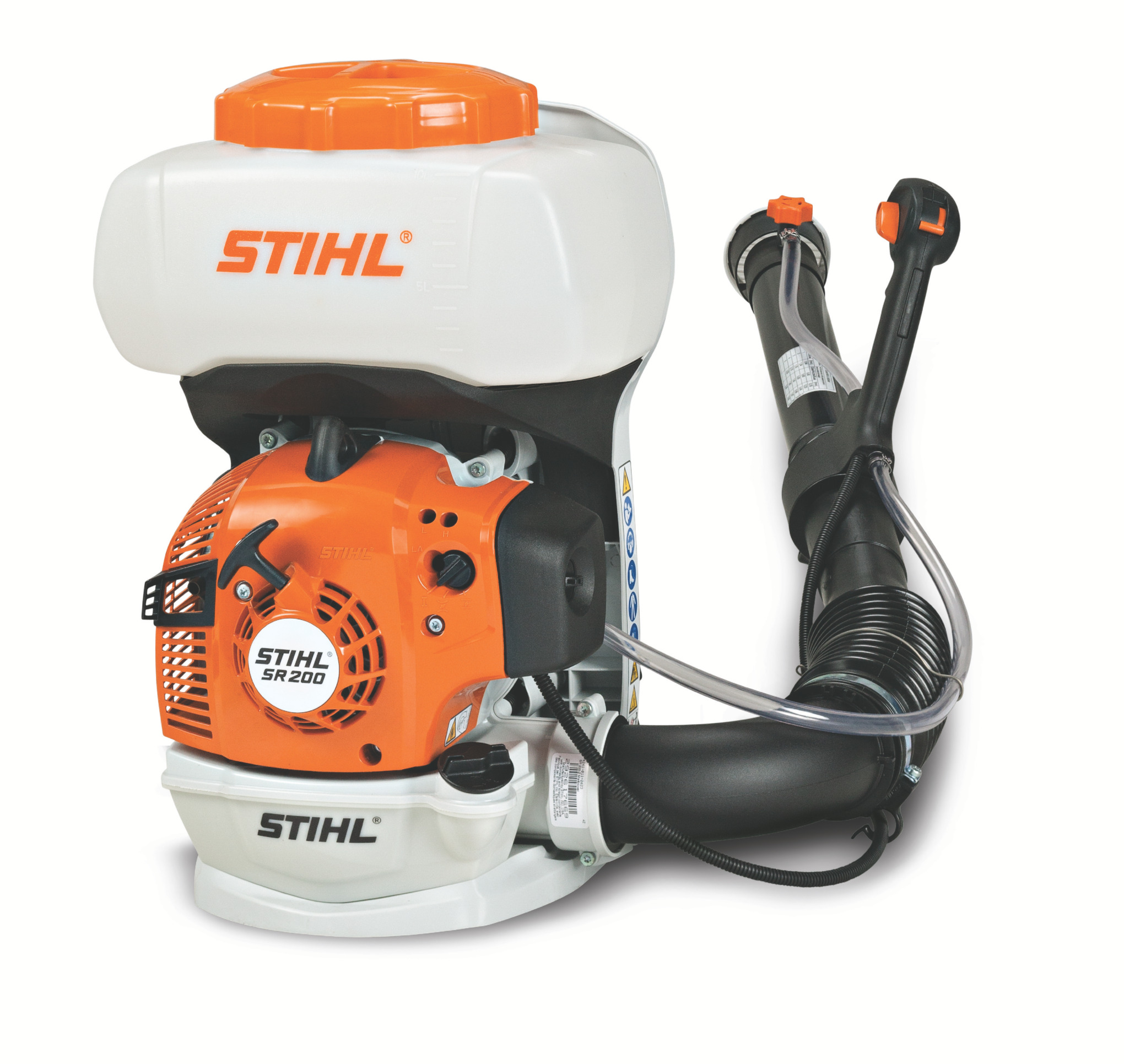 A compact, lightweight liquid sprayer that is easy to start, easy to use, and provides professional performance.