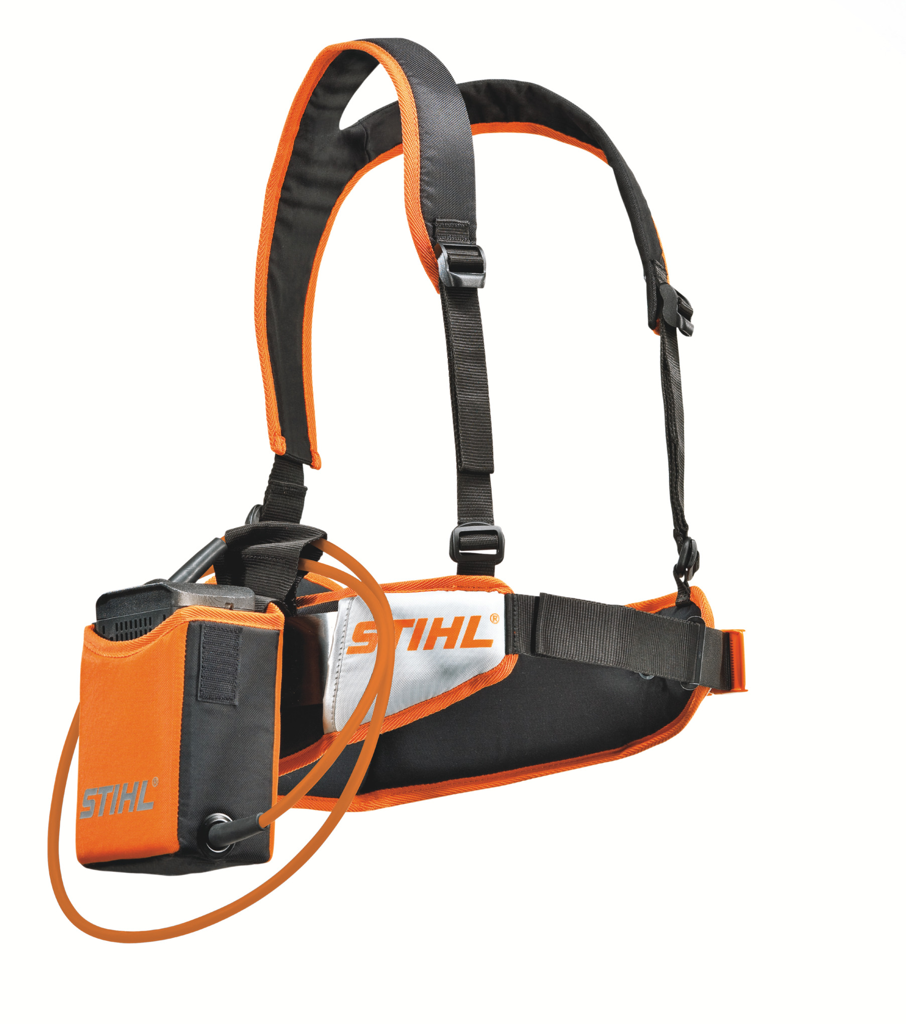 An accessory that supports the AP battery bag by shifting the weight of the battery from the tool to the user's hips and shoulders, offering additional comfort.