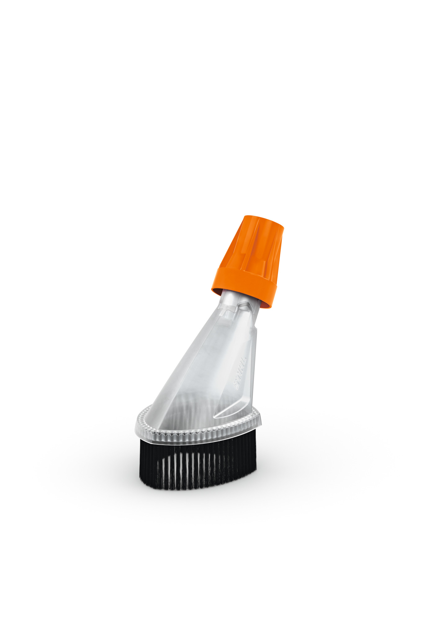 A splash guard designed to limit overspray and help clean more efficiently.