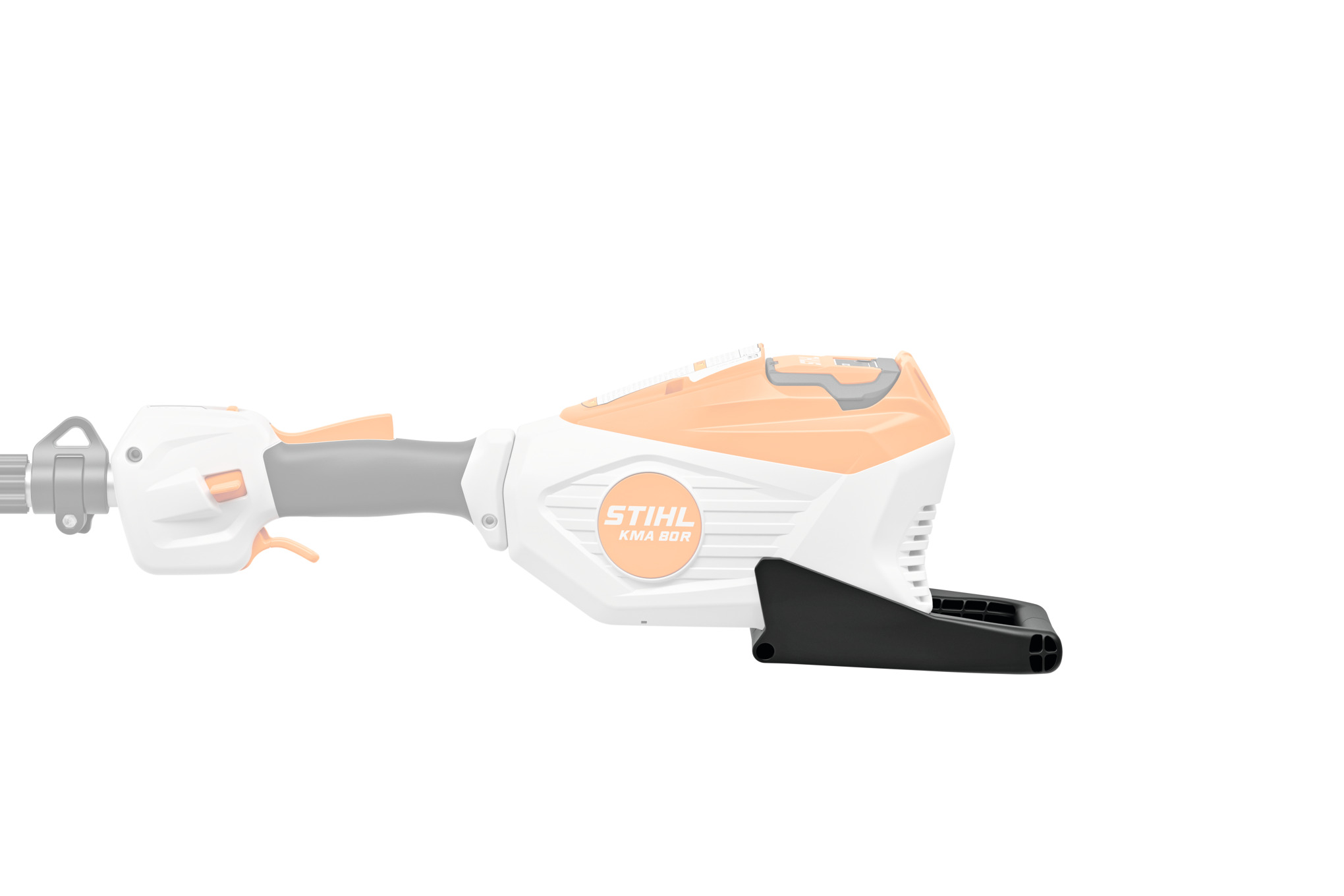 Provides support and stability when resting the machine on the ground.