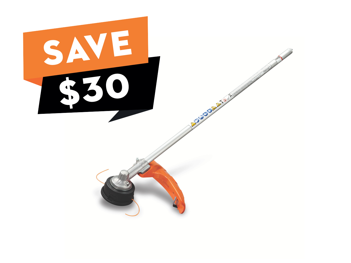 This STIHL KombiSystem line head trimmer attachment is designed for trimming around obstacles.