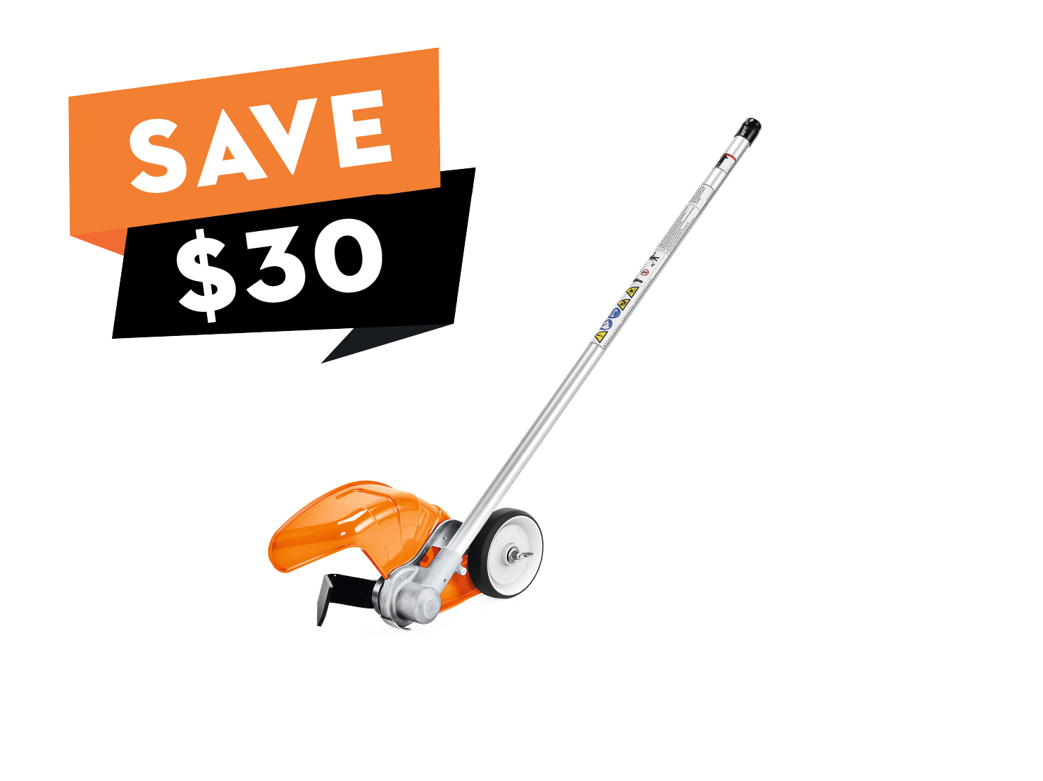 An efficient and professional KombiSystem attachment for defining mulch and flower beds quickly and easily.