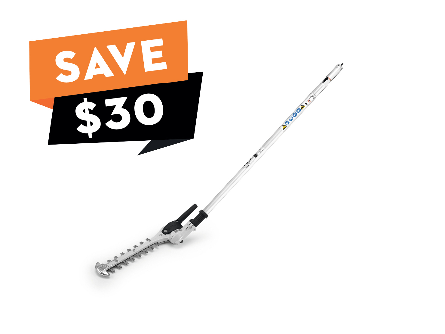 A KombiSystem adjustable power scythe attachment with excellent cutting