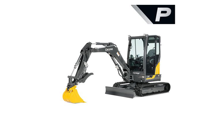 45個。 John Deere New 26 P-Tier Mini Excavators | Truland Equipment