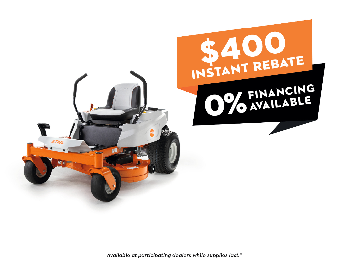 Financing Available! | STIHL brings durability to mowing with its first-ever residential zero-turn mower.