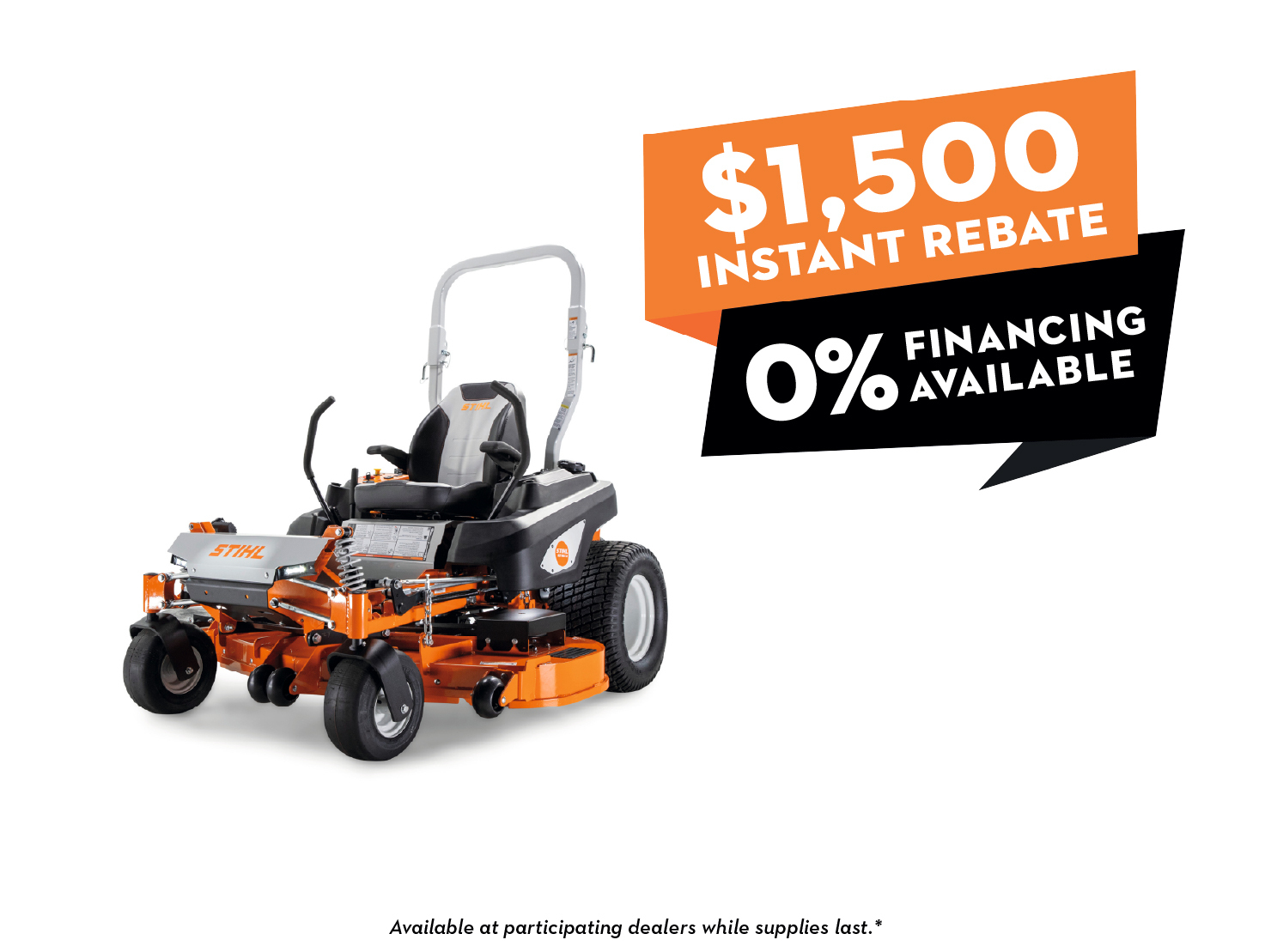 Financing & Rebate Available! The STIHL RZ 752i is a professional zero-turn mower with a Vanguard® EFI engine with Oil Guard™ and a 52'' mowing deck.