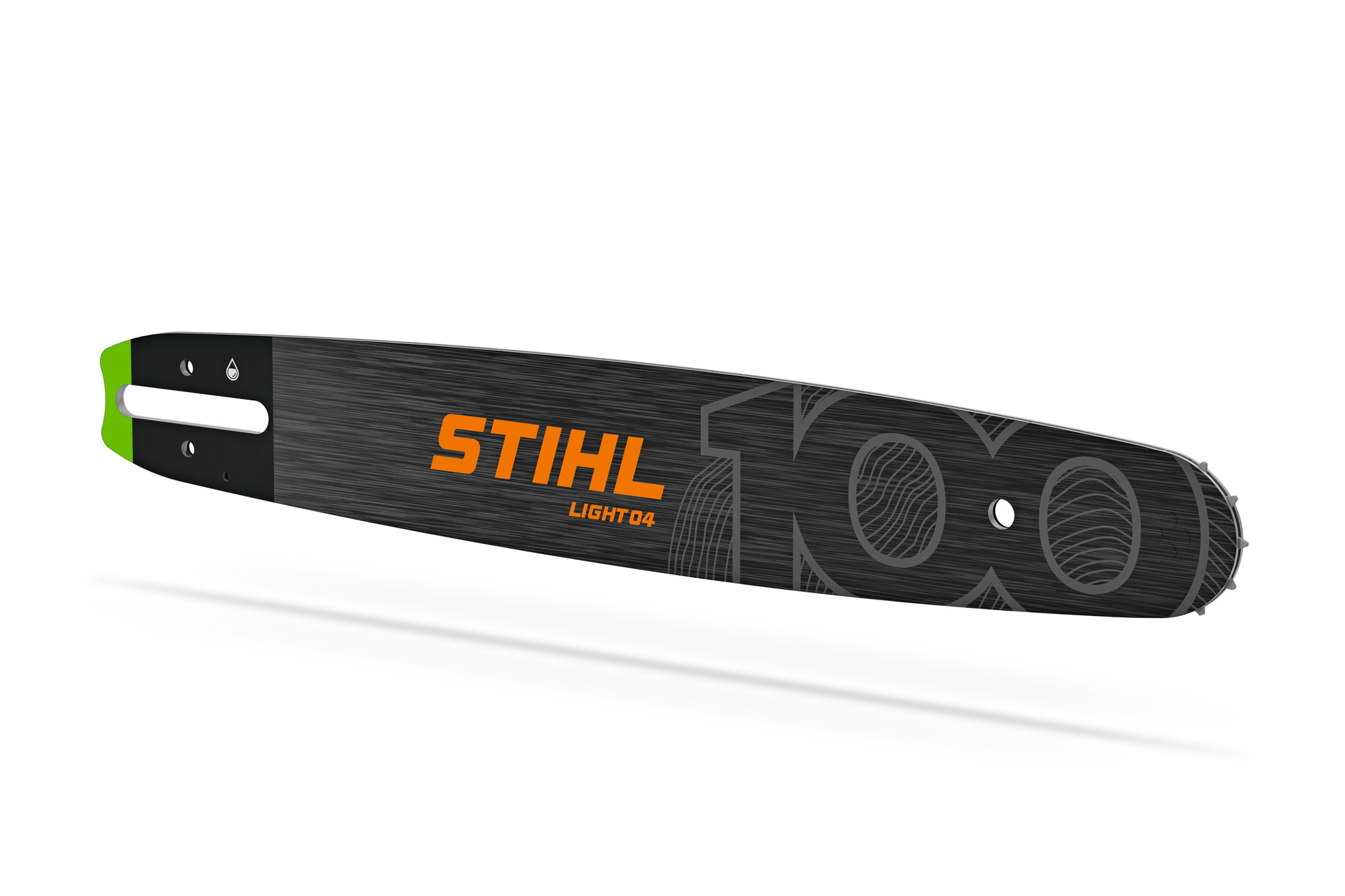 STIHL Light 04, .043" guide bar in STIHL 100th anniversary design: lightweight and slim design with high stability and durability