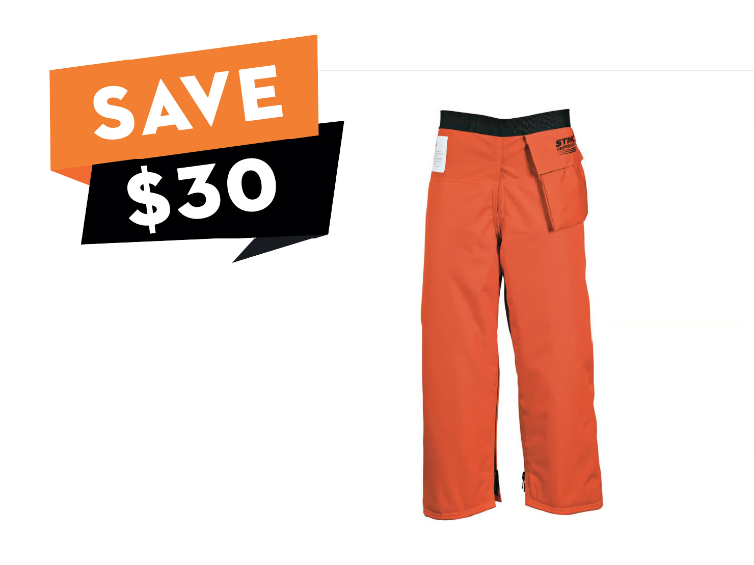 These durable, apron-style chaps are ideal for frequent use.