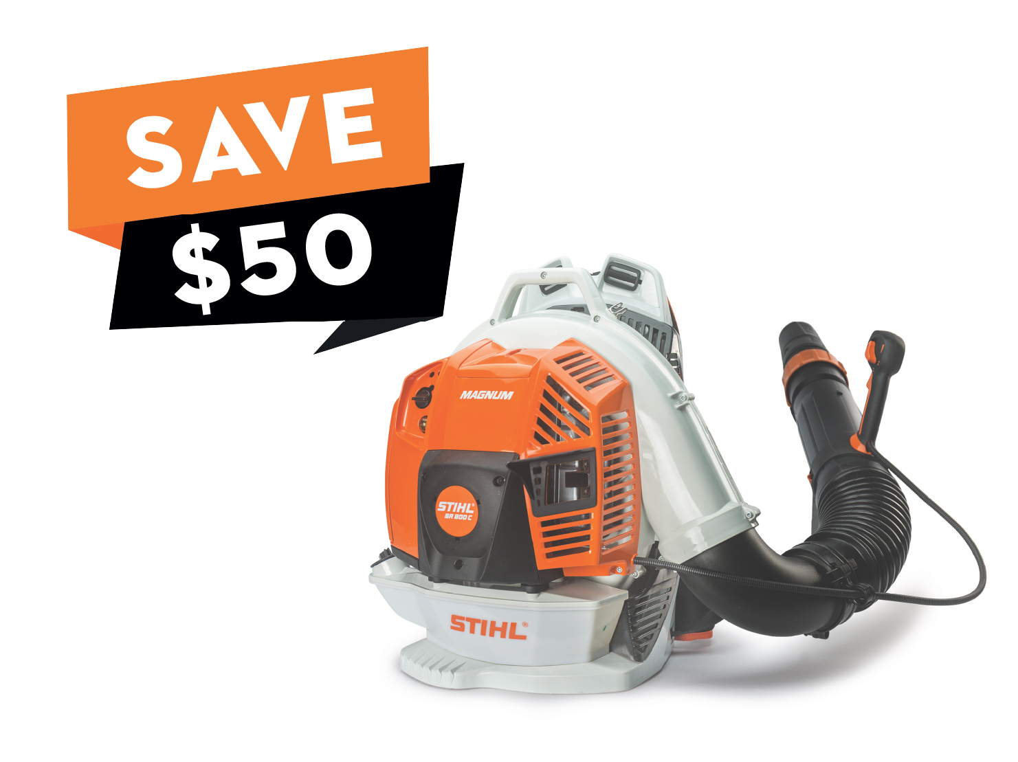 Great for heavy debris cleanup, the BR 800 C-E MAGNUM® is ideal for large property maintenance.
