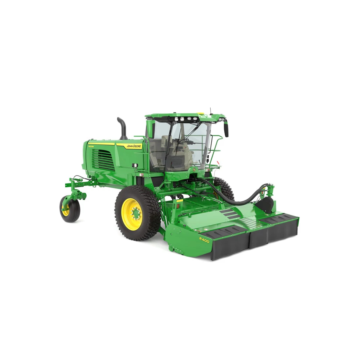 Front right studio rendering of W200M Self Propelled Windrower