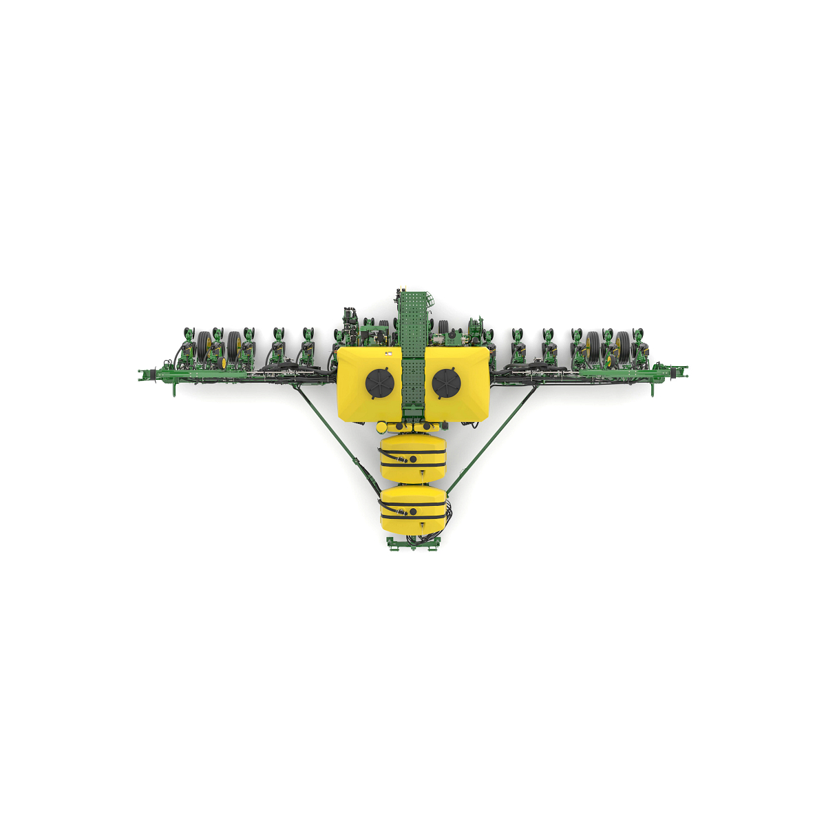Studio rendering with overhead view of 1775NT 16R planter.