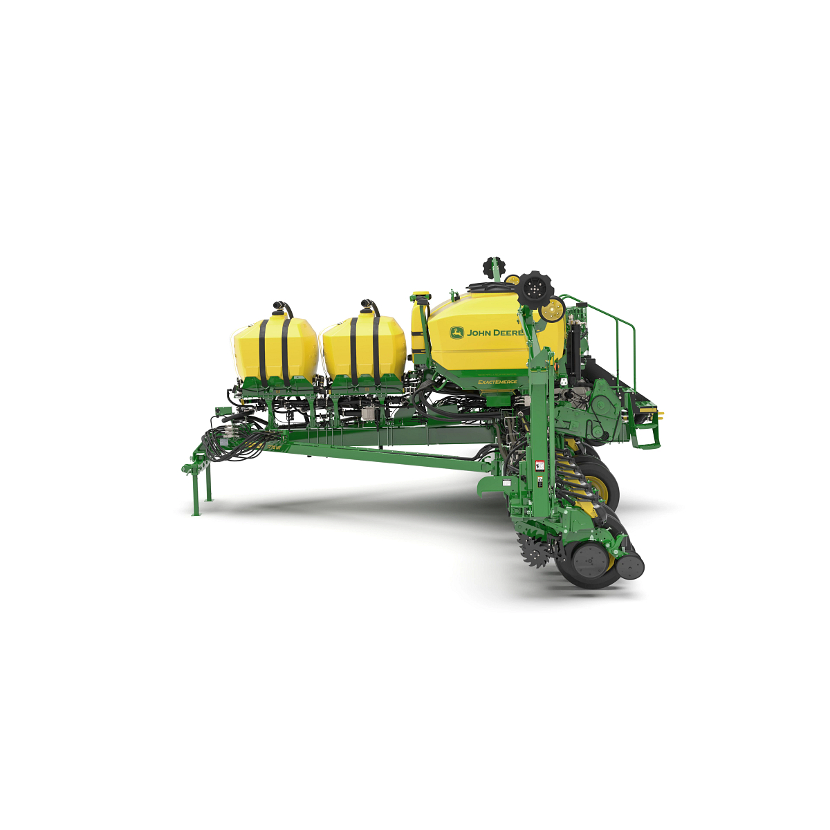 Studio rendering with left side view of 1775NT 16R planter.