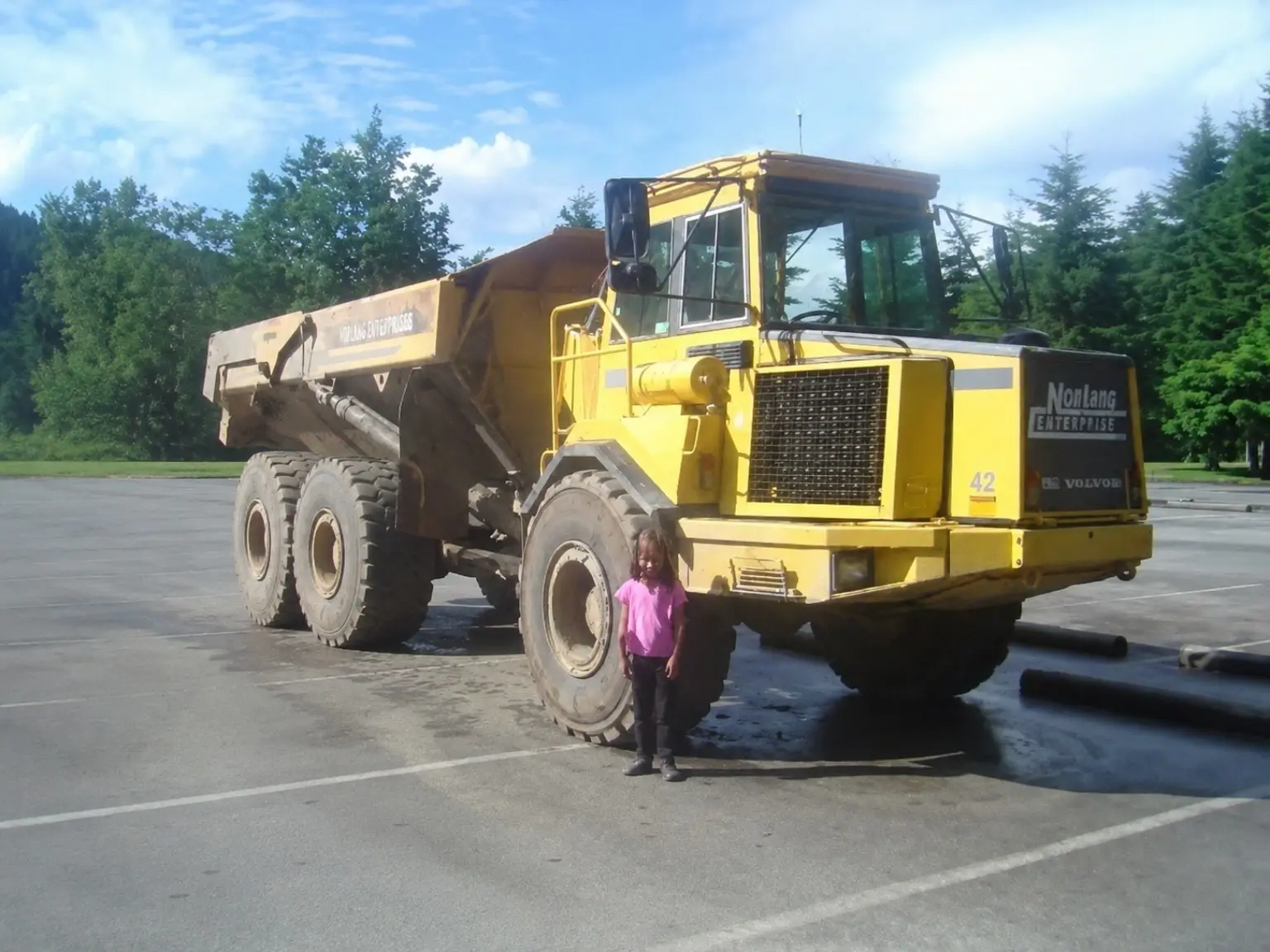 Historic Norlang Enterprises Volvo articulated rock truck