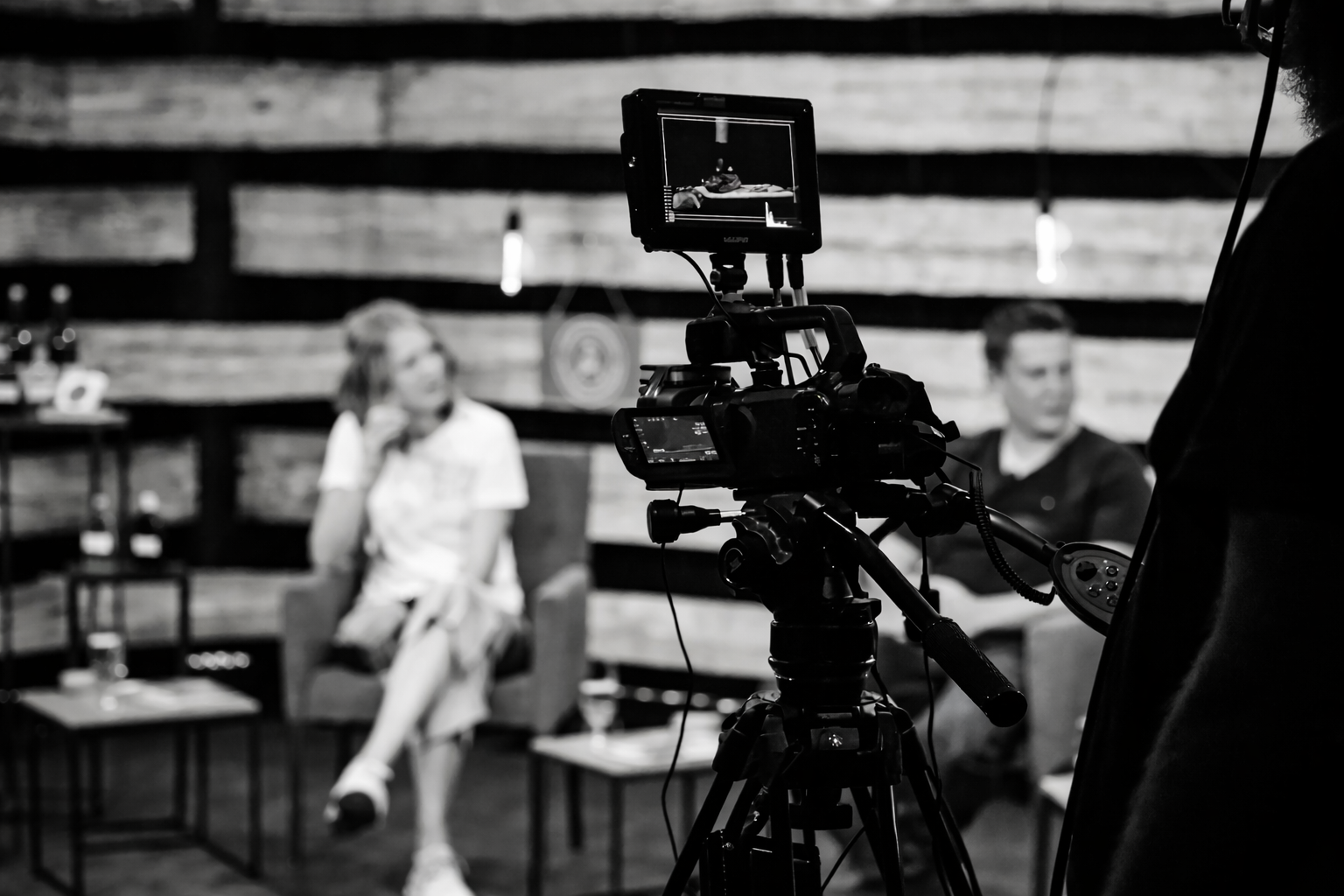 Professionelle Kameratechnik für Livestreaming bei einer Veranstaltung