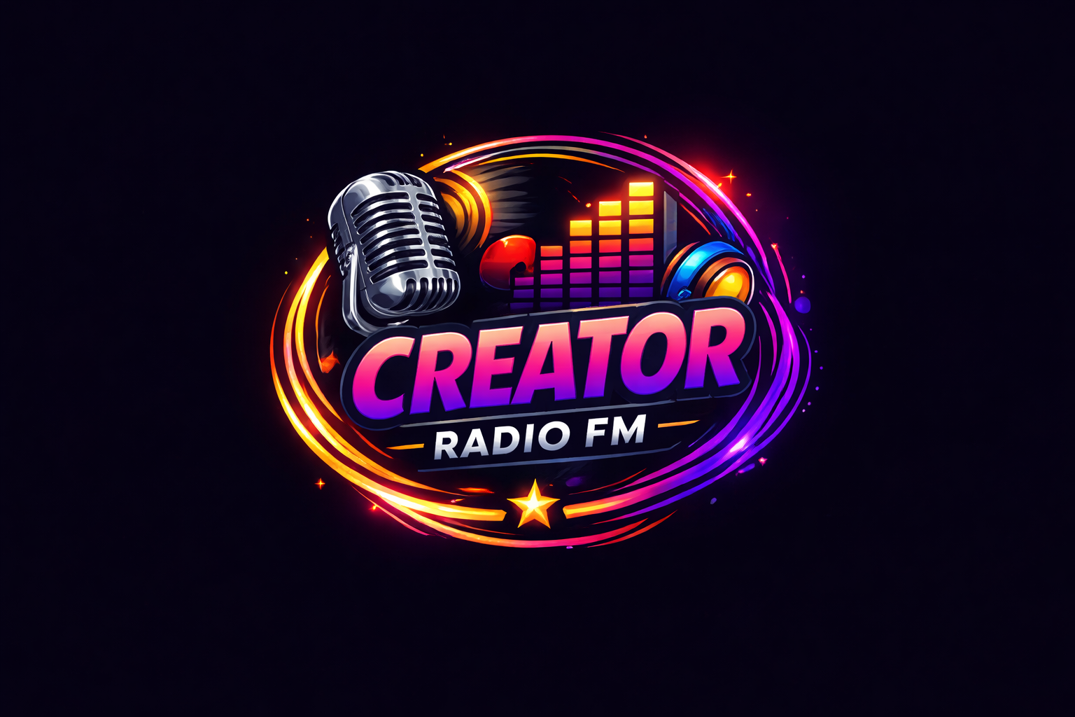 CreatorRadio logo for AI-generated music radio platform
