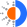 Icon of a clock with blue section and orange sound waves, symbolizing subtitles or timed audio.