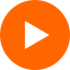 Orange circular play button icon with white right-pointing triangle.