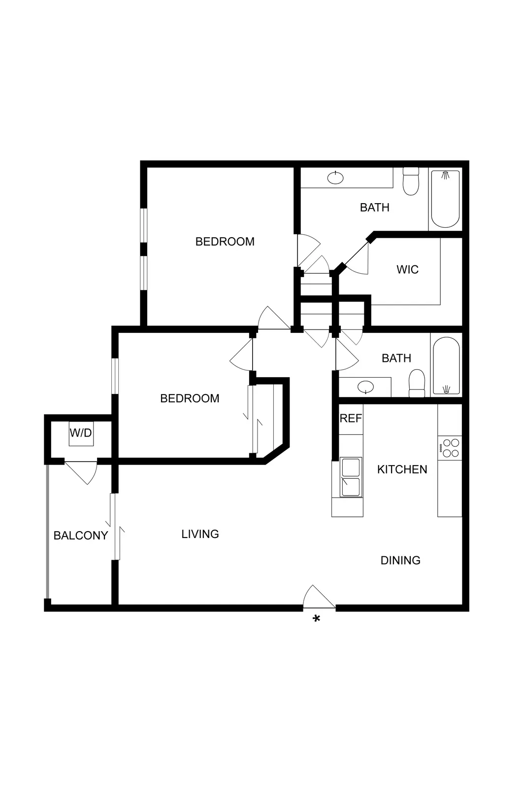 B2A floor plans