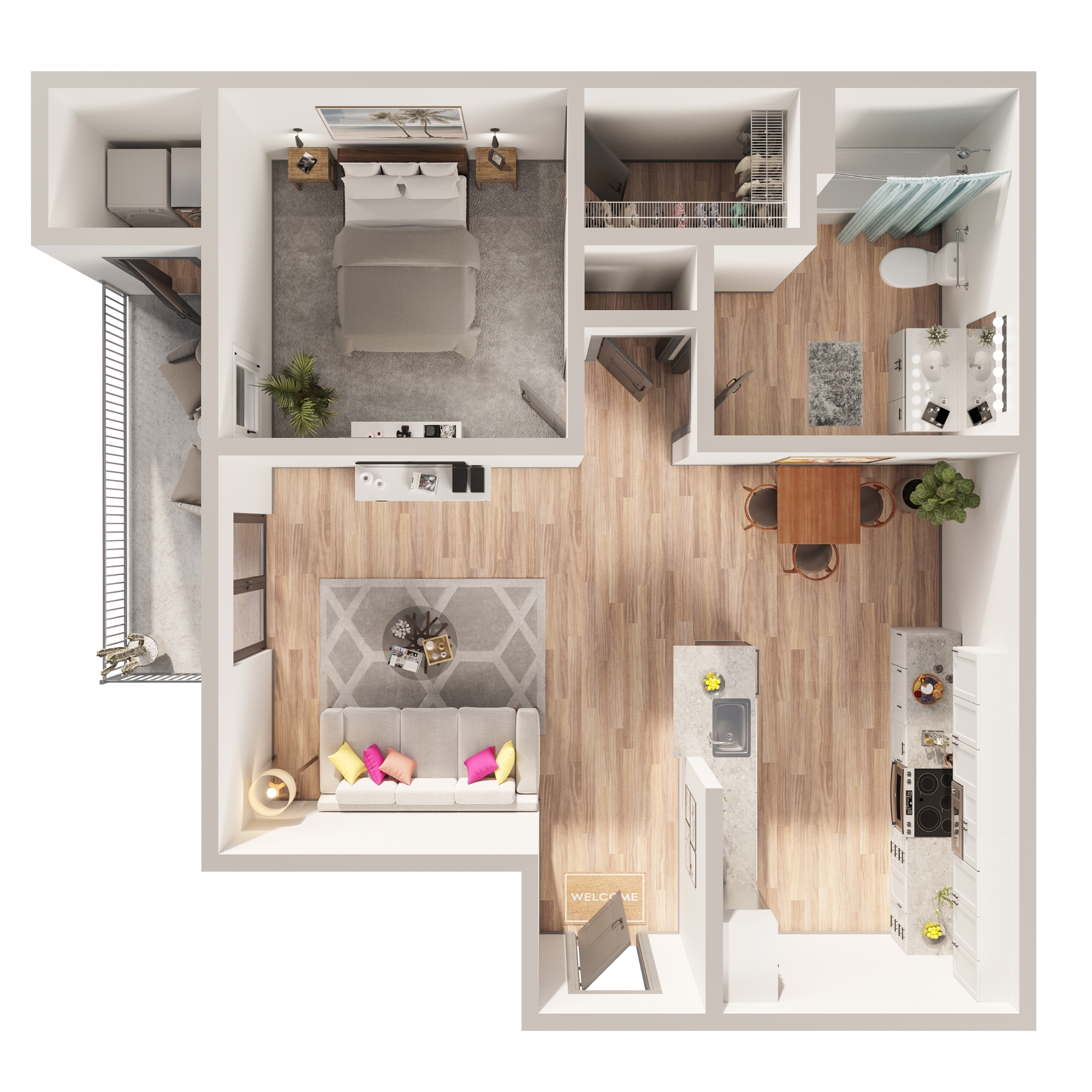 A1B Floor plan layout