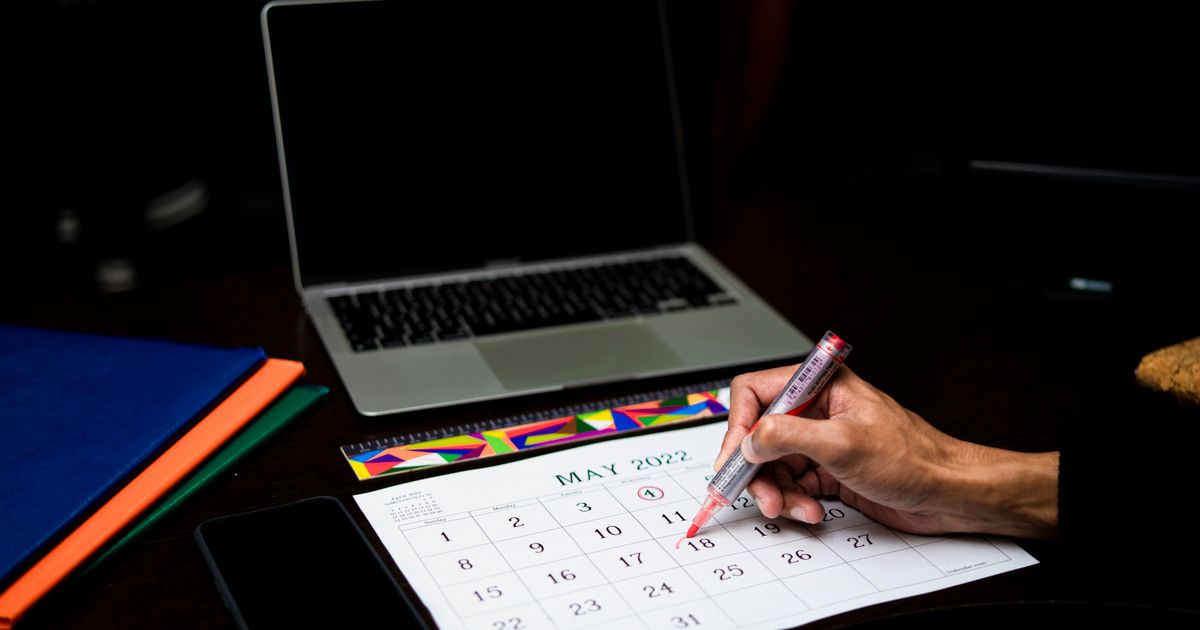 Kalender mit markiertem Veranstaltungstermin