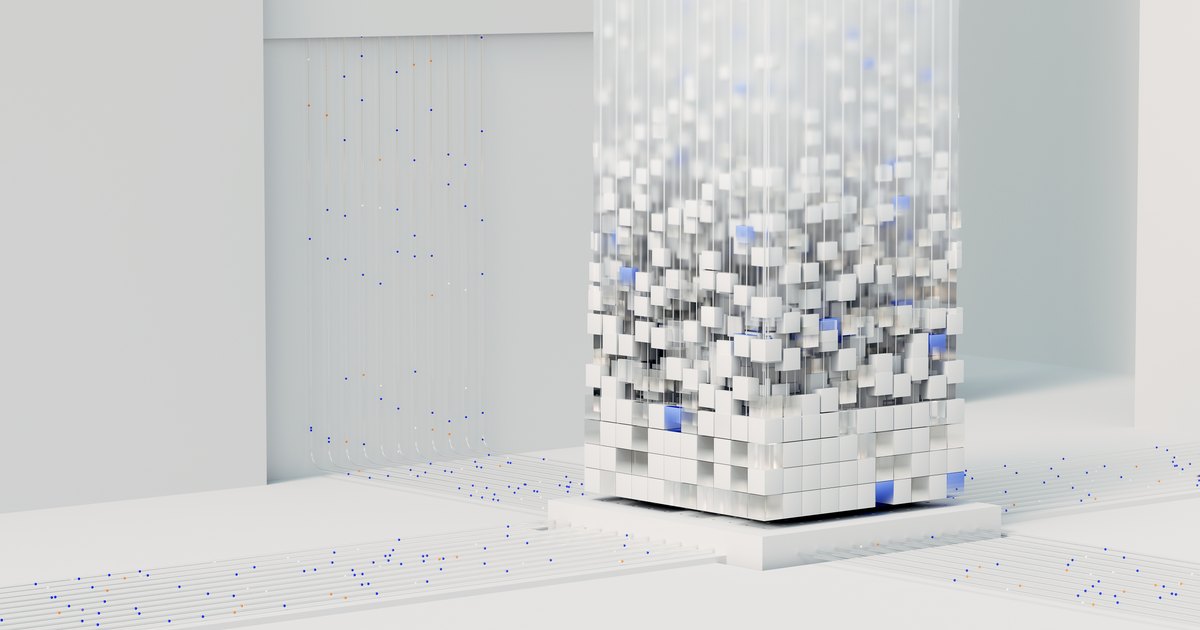 Abstrakte Darstellung eines neuronalen Netzes