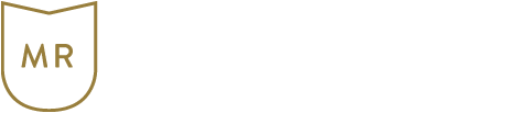 Logo de MR avec un bouclier stylisé et le texte Gestion de patrimoine & solutions collectives.