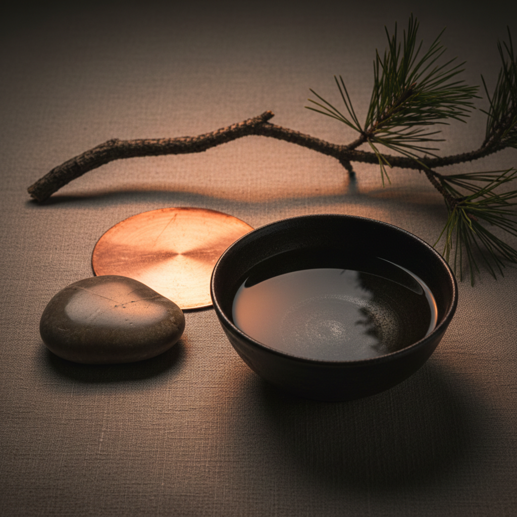 Calm elemental image with all elements displayed