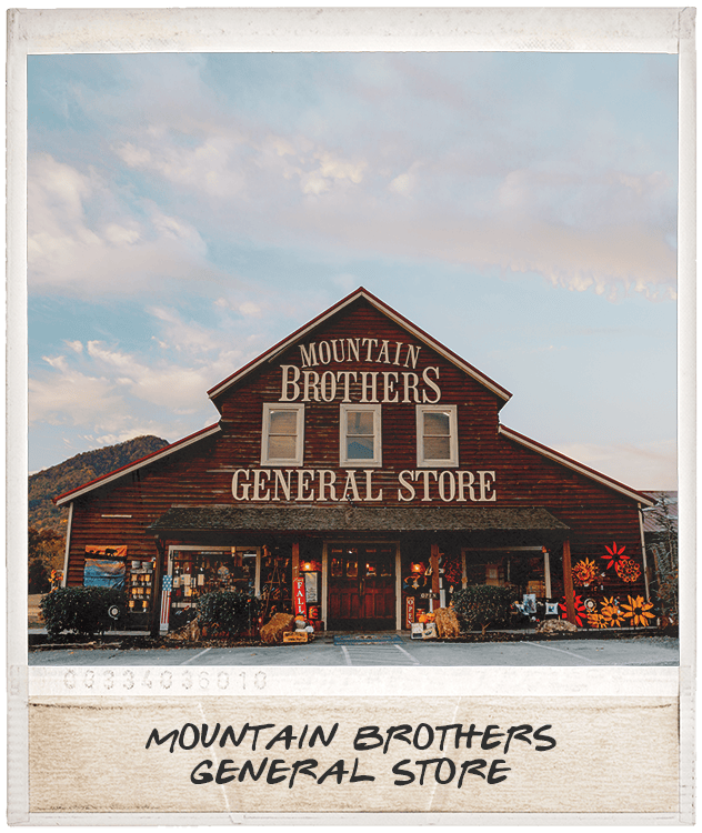 Image showing the front entrance of Mountain Brothers General Store in Wears Valley, TN.