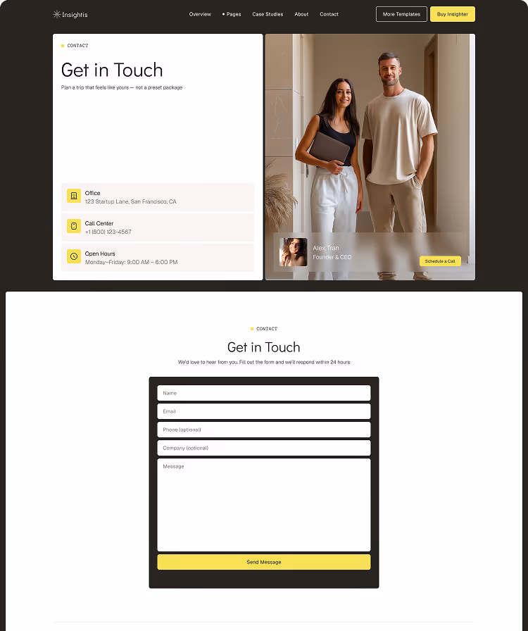 Consulting & strategist Webflow template